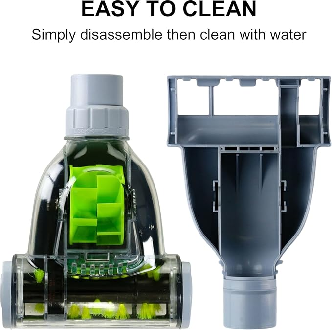 OVENTE Pet Hair or Sofa Brush Vacuum Attachment Compatible with ST2000, ST2010 and ST2620 Electric Canister Vacuums, Efficient on Multi Surface and Easy to Detach After Use, Green ACPST700