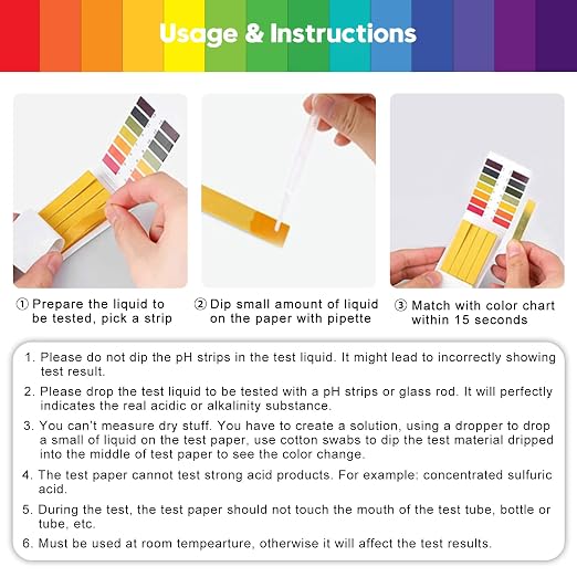 pH Test Strips, 1600 Strips Full Range Soap Making Testing Strips | 1-14 Universal pH Test Paper Litmus Paper pH for Water Wine Saliva Urine Soil 20 Pack pH Strips and 6 Test Pipette Droppers