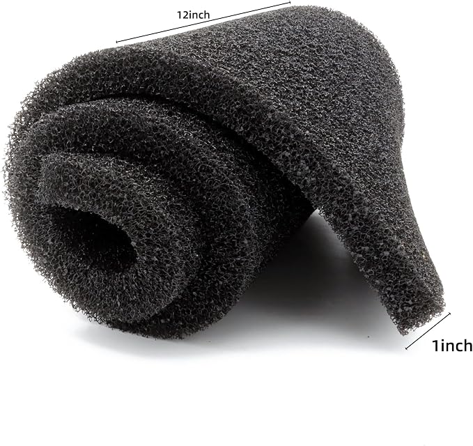 Aquarium Filter Media Foam Material Cut to Fit, 36" x 12" x 1", 20ppi | Bio Pre Filter, Sponge Pad Sheet, For Fish Tank