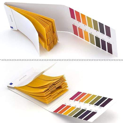 8 Pack 640 Pieces PH Test Strips, Universal Litmus Indicator 1-14 pH Testing Paper for Testing Soil Water Saliva Urine Water Food Fish Tank Aquariums Ponds