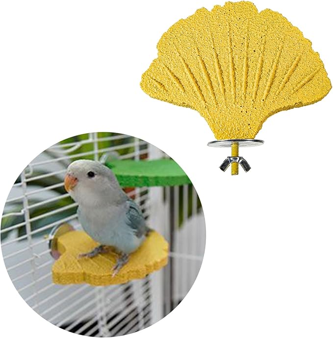 Bird Perch Stands for Cage Parrots Perch Platform Parrots Chewing Toy Bird Beak Grinding Stone Foot Clawing Trimmer Foot Claws Trimmer