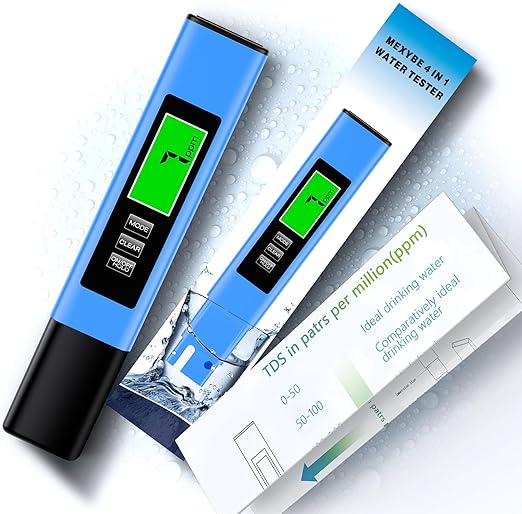 2025 All-New 4 in 1 Tds Meter Digital Water Tester - Accurate and Reliable TDS EC & Temp(°C,°F) Meter - 0-9999ppm - Professional Testing for Drinking Water, RO/DI System, Aquariums etc