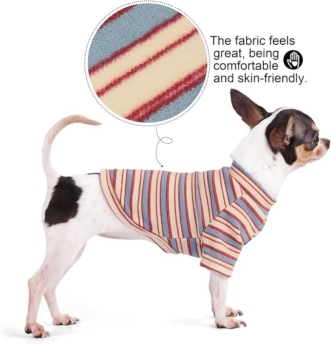 Stylish Striped Block Dog Shirt, Comfortable, Breathable, and Wrinkle-Resistant. Perfect Apparel for Small, Medium, & Large Dogs, a Must-Have for Pet Lovers XXL