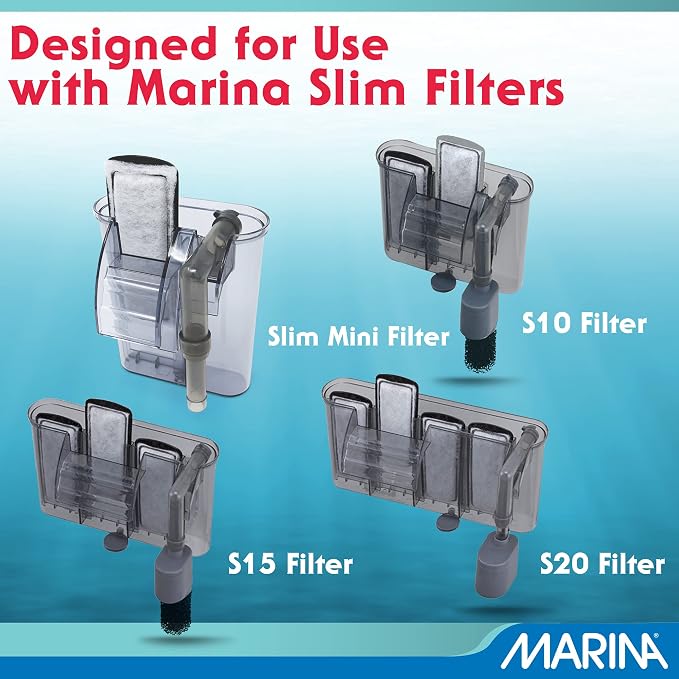 Marina Bio Clear Ceramic Replacement Cartridge for Slim Filters, 3 Pack – Optimal Filtration for a Healthy Aquarium,White | Optimal Filtration for a Healthy Aquarium