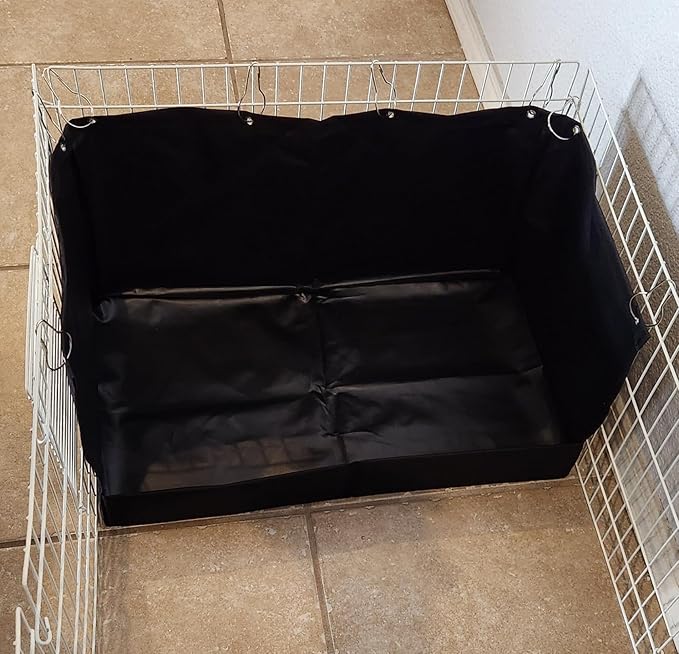 Hayzee Original Guinea Pig Hay Holder Feeder Litter Box Less Mess Encourages Natural Burrowing Instincts and Provides Ample Supply of Hay to Guinea Pigs and Rabbits (Black, 22")
