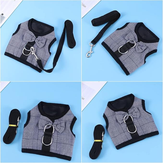 POPETPOP 3pcs Small Pet Breathable Mesh Vest for Guinea Pigs and Small Animals Comfortable Traction Strap for Easy Walking s