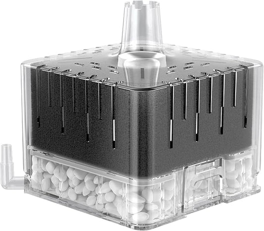 Pawfly Aquarium Sponge Filter for Fish Tanks up to 5-20 Gallons, Small Fish Tank Filter, Sponge Filter with Foam and Air Stone (Air Pump Not Included)