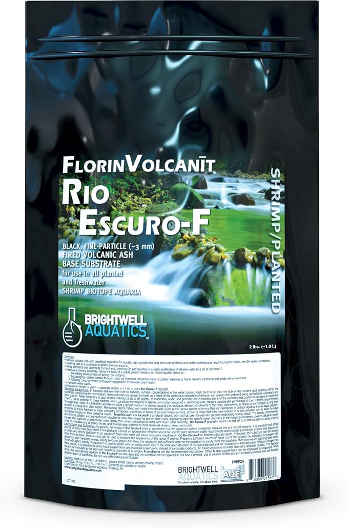 Brightwell Aquatics FlorinVolcanit Rio Escuro-F Planted Substrate, 2lbs