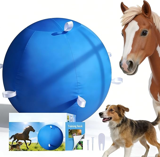 Horse Ball 40inch - Extra Large Toy for Adult Horses, Ideal for Pasture & Indoor Stall Boredom Relief