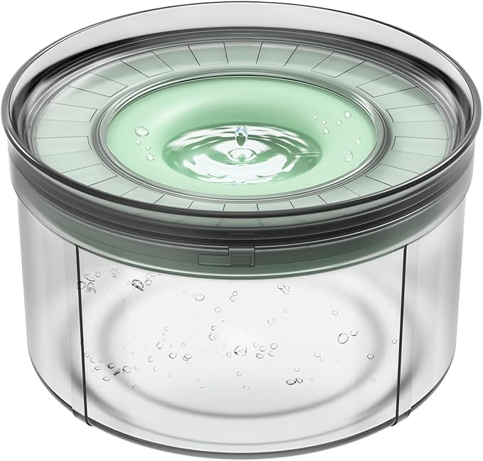 Techphardo 1Gallon No Spill Dog Water Bowl-3.8L Large Capacity, BPA-Free, Anti-Splash & Anti-Digging Design with Non-Slip Base, for Messy Drinkers