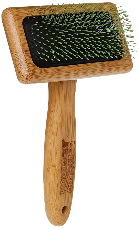Bamboo Groom Soft Slicker Brush Medium