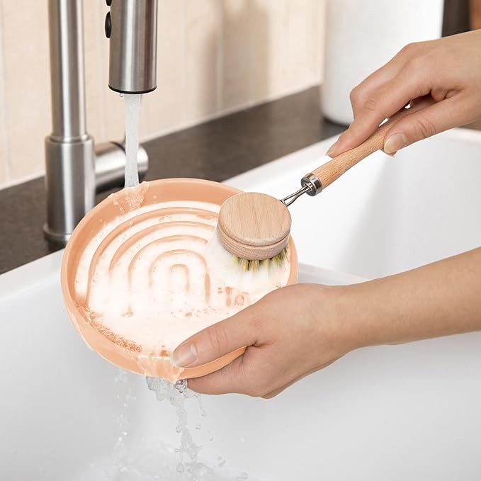 Should We Go? Slow Feeder for Dogs & Cats, The Slowdown Bowl Silicone Slow Eating Mealtime Solution with Modern Lick Mat Design, Reduces Gulping, Fits 1 Cup, 6” Across x 1.25” Tall, Small-Blush