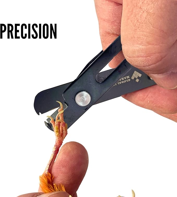 Bird Nail Clippers – Precision and Safety Nail Trimmer for Small Birds, Canaries, Finches, Goldfinches, Parrots, Pigeons – Ring Cutter and Removal Tool for Aluminum and Plastic Rings (Yellow, Black)