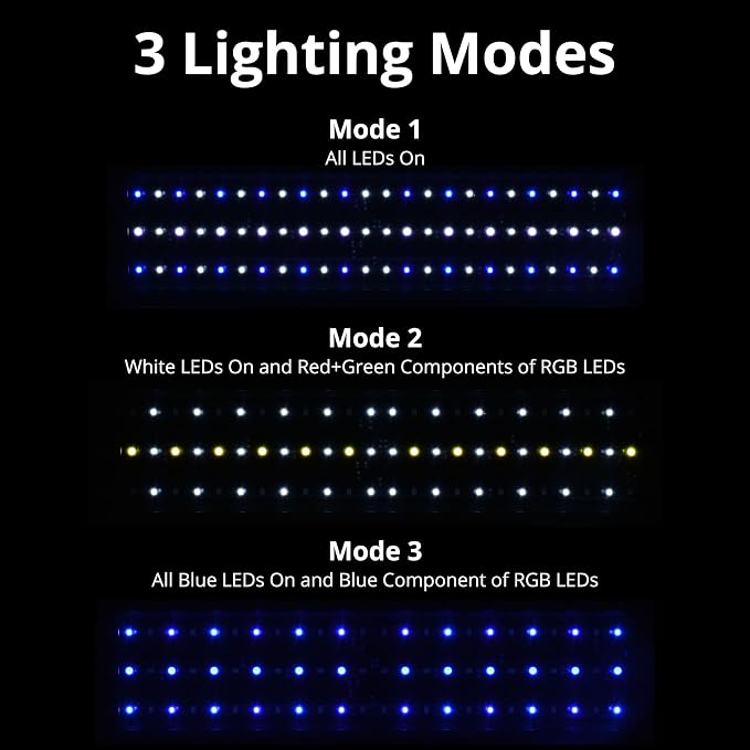 NICREW 20W Saltwater Aquarium Light, Marine LED Reef Light for Corals, Programmable Timer Controller, 18 to 24-Inch | Balanced Blue and Full Spectrum for Soft/LPS Corals, Day + Night Cycle with Sunrise/Sunset Simulation, Extendable Brackets