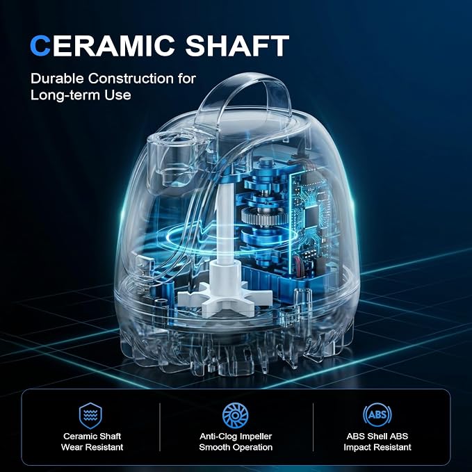 hygger 1057GPH Submersible Aquarium Water Pump (4000L/H) with 3 Nozzles | Ultra Quiet 100W Fish Tank Pump with Ceramic Shaft, Overheat Protection for Aquarium, Pond, Hydroponics (9.8ft Lift)