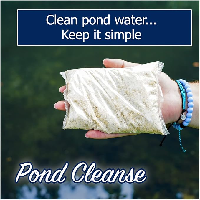 Pond Cleanse 5 lb (10 Packets) | Natural Cleaner & Water Clarifier Packets | Treats up to 1.25 Acres