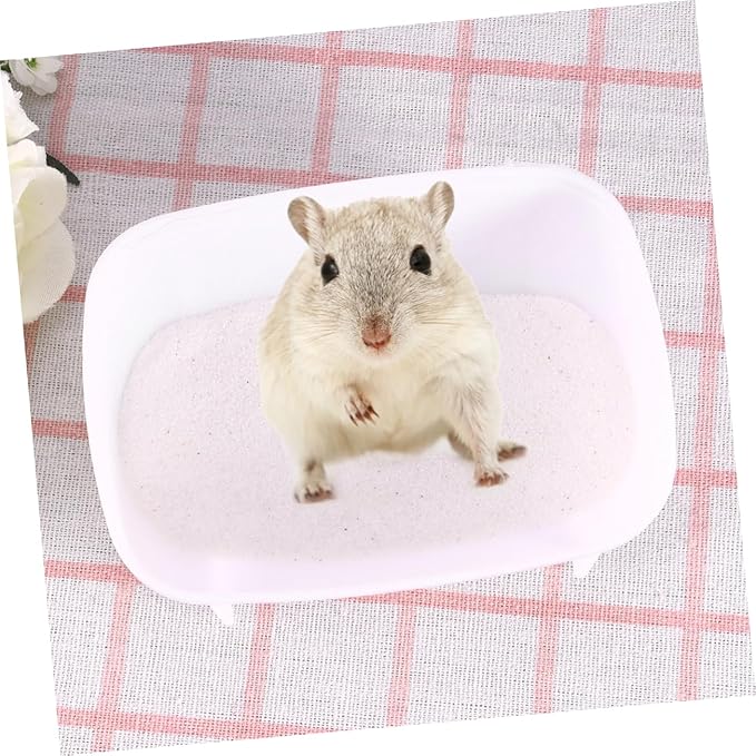 TOYANDONA 500g Chinchilla Dust Bath Sand Pet Bathing Sand Small Animal Bath House for Hamster