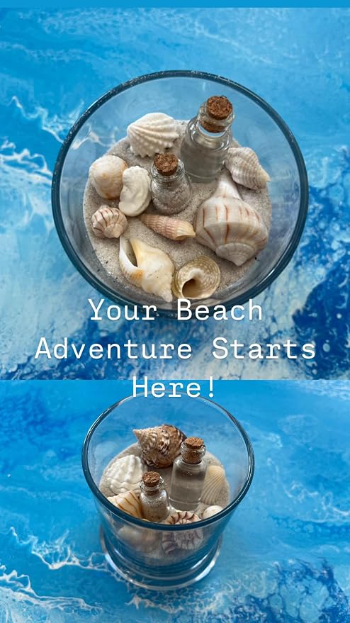 Florida Beaches Sand Soft, Fine Sand (16 oz / 1 LB) for Vase Filler, Coastal Decor, Weddings, Terrariums, Aquariums, and DIY Crafts - Natural & Cleaned from Various South Florida Beaches