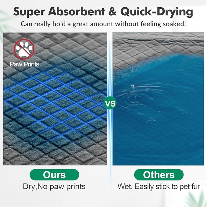 Upgraded Charcoal Puppy Pads, Thicken XXL 36’’x36’’ Pee Pads for Dogs, Super Absorbent Up to 12Cups, Odor Control & Leak Proof Dog Training Pads for Surgery, Older,Puppy, 30 Counts