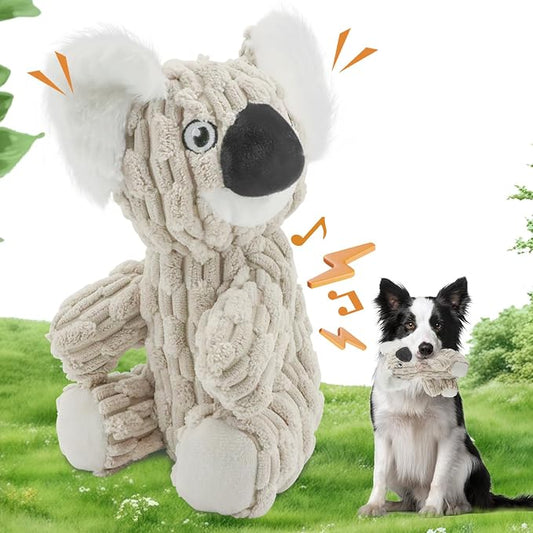 HDSMNGY Dog Toys for Aggressive Chewers, Durable Plush Rope Dog Toy with Squeaky, Interactive Tug Toy for Small Medium Dogs, Teeth Cleaning & Boredom Relief