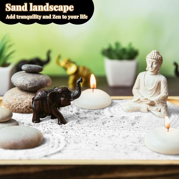 RAINFLOW 30 OZ Fine White Sand for Crafts - Quartz Zen Garden Sand Decorative for Vases Filler, Wedding Unity Ceremony, Incense Burner, Aquarium