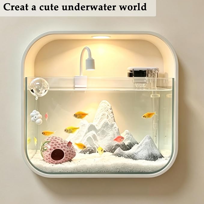 Pink Aquarium Decor Ceramic Cute Strawberry Betta Fish Tank Cave | Smooth-Surface Safe for Fish Hiding & Breeding, Easy-Clean, No Assembly, for Play & Rest,Fits 2.5-5 Gallon Fish Tanks