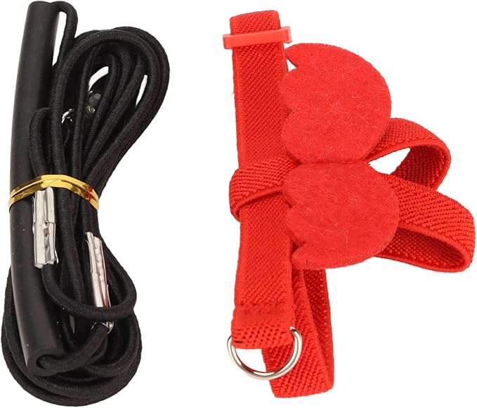 Pet Bird Harness Leash, Lightweight Bird Flying Harness Anti Bite Bird Harness Leash for Parrots Pigeons Lovebird Red