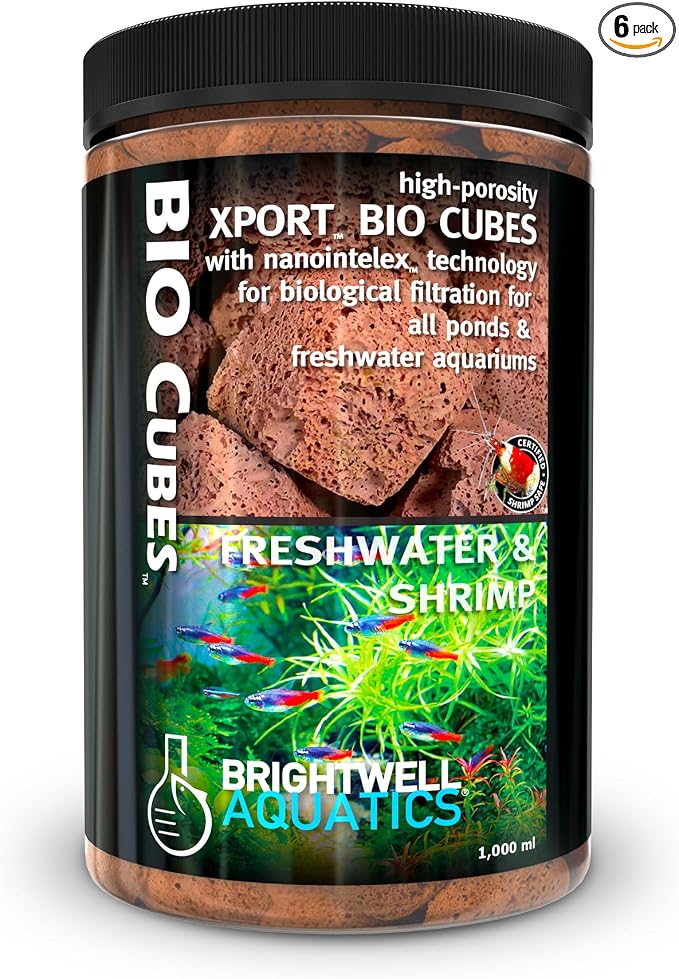 Brightwell Aquatics Xport BIO Cubes Aquarium Bio Filter Media 1L