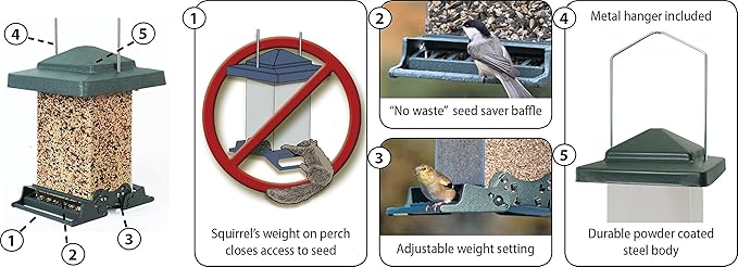 Audubon Vista Squirrel Resistant Bird Feeder Model 75160