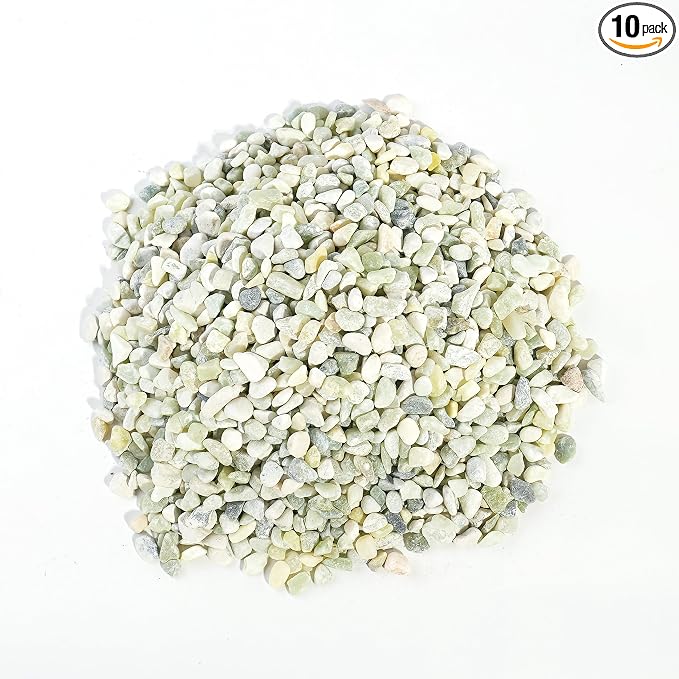 120 LBS Natural Gravel for Fish Tank, StoneCreek Betta Fish Aquarium Gravel, Vase Filler, River Rocks, Fish Tank Decorations, Perfect for Aquarium Decor, Fish Tank, Indoor Plant, Jade