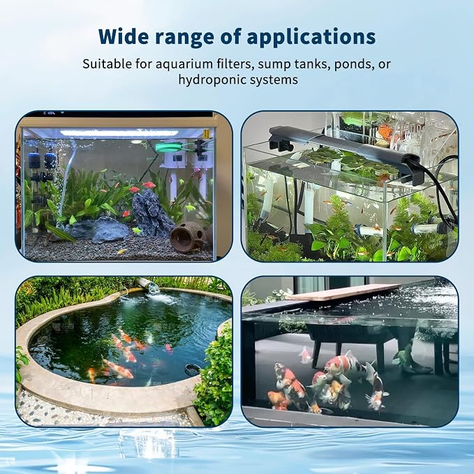 Aquarium Filter Sponge 6PCS Aquarium Bio Filter Media Sponge for Fish Tank Filters Sumps Ponds (6.28 x 4 x 0.78 inch, Black)