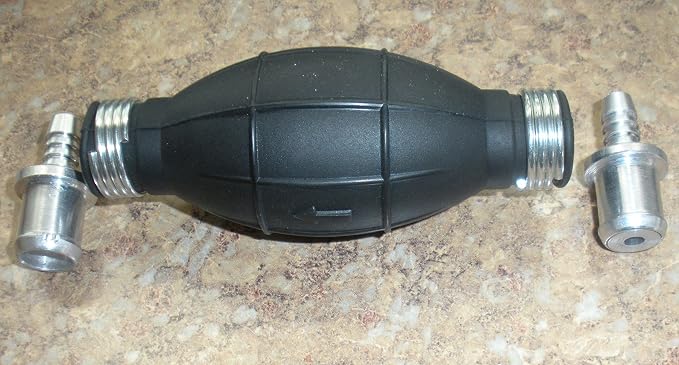 Fuel Transfer Pump - 6 Ft Siphon Pump for Gas, Water, Oil, Fluid - Manual Hand Pump