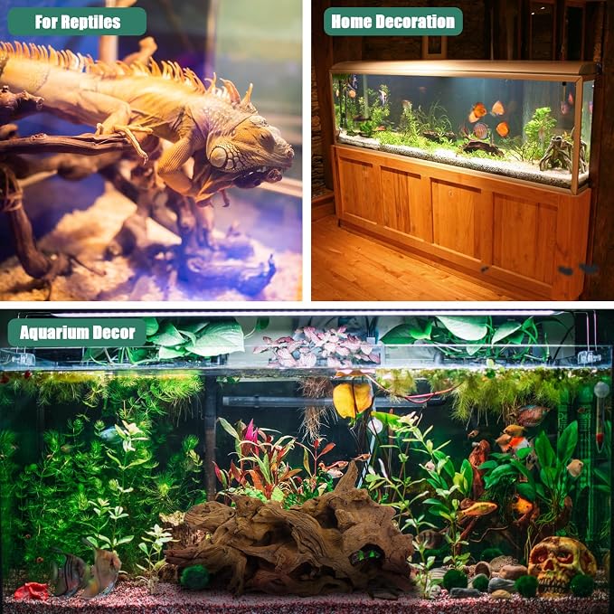 Driftwood for Aquarium, 14-18" Extra Large Drift Wood Fish Tank Assorted Branch Decorations Pieces for Reptile Hide
