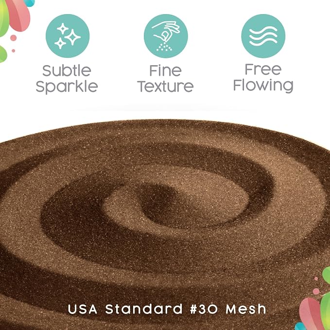 Cocoa Cocoa Brown Unity Sand, 1 LB (16 oz), Colored Sand for Weddings, Vase Filler, Home Décor, Craft Sand, Aquarium Sand, and More