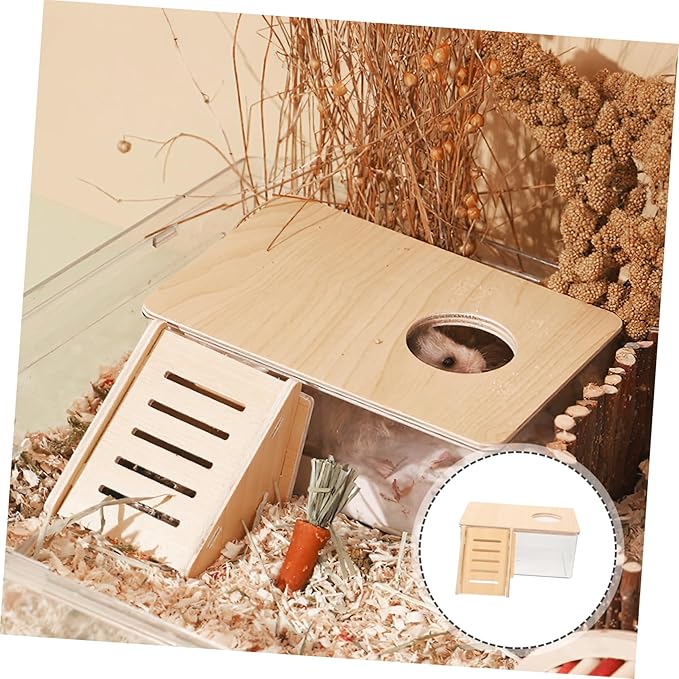 KESYOO 2pcs Acrylic Hamster Bath Box Gerbils Bath Sand Tub for Hamsters Chinchilla Dust