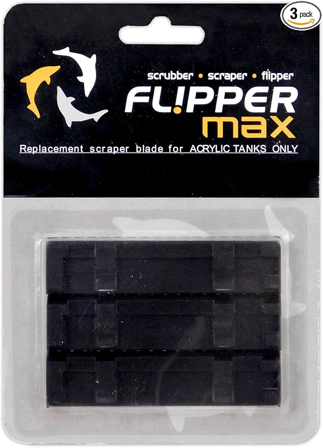 Flipper 3 Piece Replacement Acrylic Blades for Tanks