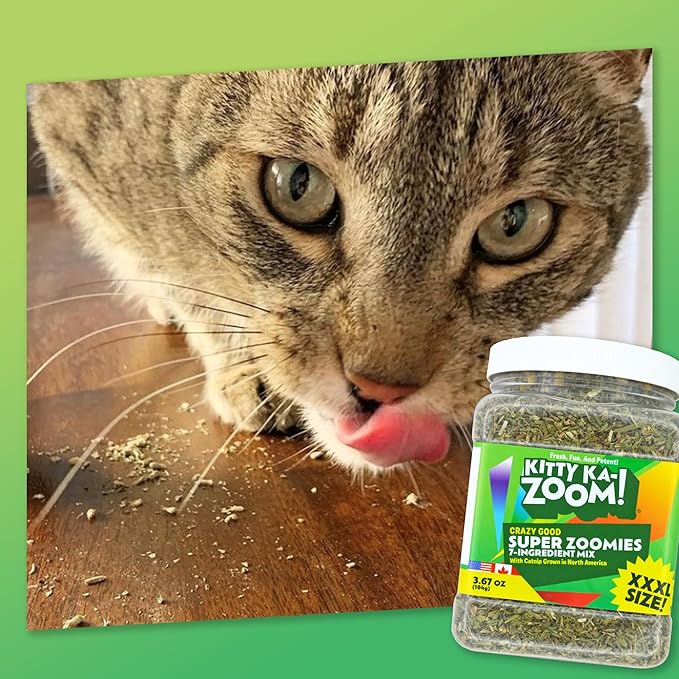 Super ZOOMIES Mix - 7 Ingredient Catnip Mix | Hand Harvested Fresh Catnip Grown in Canada and The USA