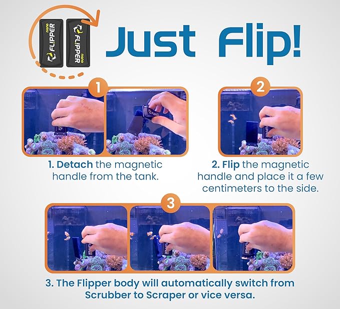 - Flipper Nano Aquarium Algae Cleaner For Glass Tanks Only Upto 1/4-Inch …