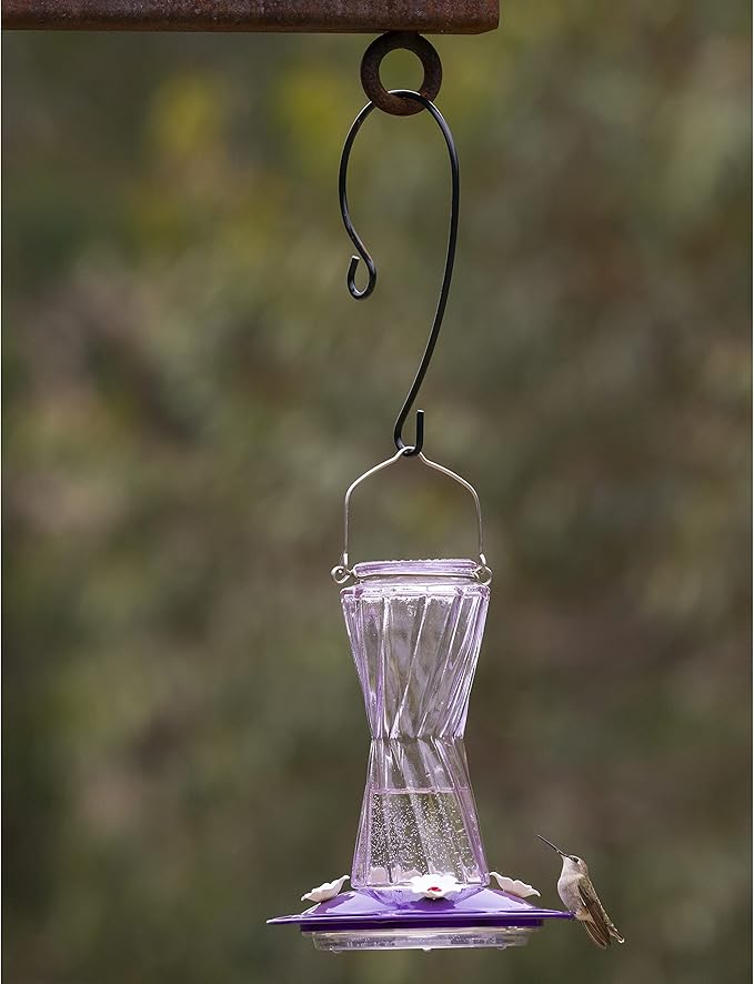 More Birds 38022 Metal Branch Hook Feeders, small, Black