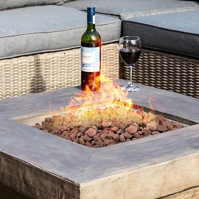 Stanbroil Red Lava Rock Granules for Gas Log Sets and Fireplaces - 10 lb.Bag (0.4"-0.8") | Fire Pits, Gas Log Sets