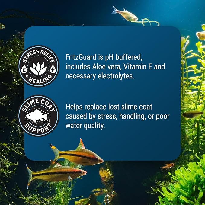 Fritz Aquatics FritzGuard Water Conditioner/Dechlorinator Makes Tap Water Safe for Fresh & Salt Water Aquariums (16-Ounce)
