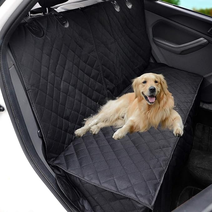 Dog Car Seat Cover for Back Seat Pet Cover for Dogs Waterproof Car Seat Protector Bench Seat Cover, Scratchproof Nonslip Durable Car Seat Covers for SUV,Truck &Cars(Standard Size:52W*48L)