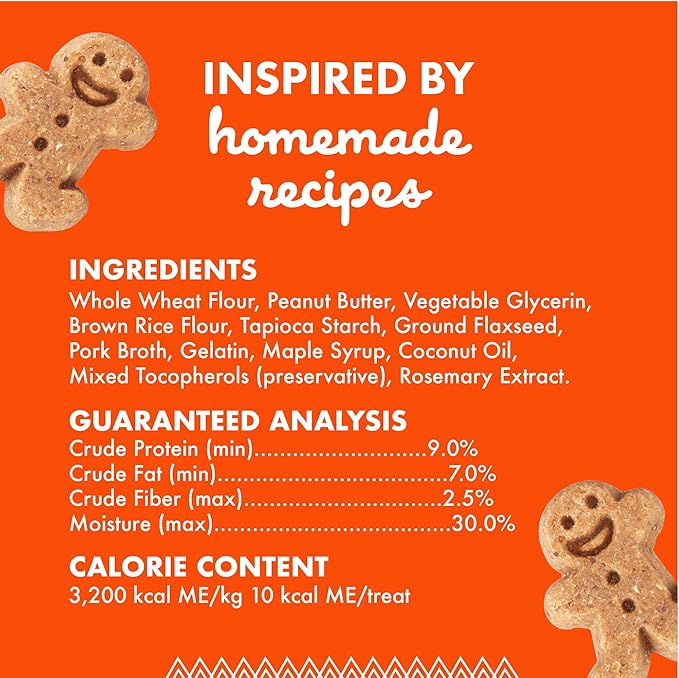 Buddy Biscuits Softies Soft & Chewy Dog Treats, Peanut Butter, 20 oz. Pouch