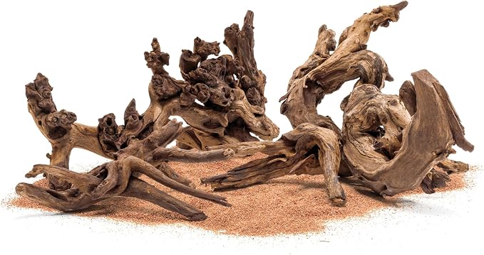 Ultum Nature Systems Driftwood - Amazon Drift Wood for Fish Tank, Planted Tank, Terriarium, Paludarium - Versatile Natural Driftwood Decor, Events Wood Centerpiece - Amazon Wood, Small (4-9")