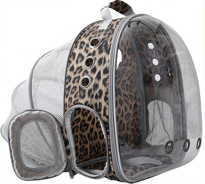 Pet Carrier Backpack Expandable for Cats and Small Dogs, Breathable Anti-Collapse Design, Airline Approved Travel Backpack for Hiking and Outdoor Use (Back Expandable-Animal)