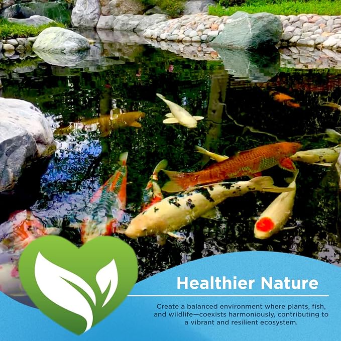 PONDSCAPE Harmony Beneficial Bacteria – Natural Clarifier Packets for Ponds, Waterfalls & Fountains – Supports Visual Clarity & Healthy Water Balance – 24 Packets