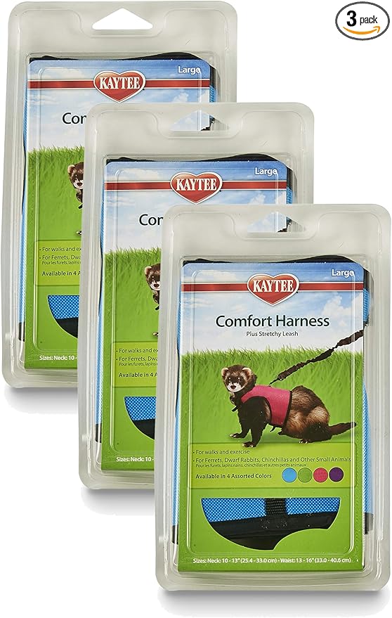 Kaytee Comfort Harness and Stretch Leash Large (Pack of 3)