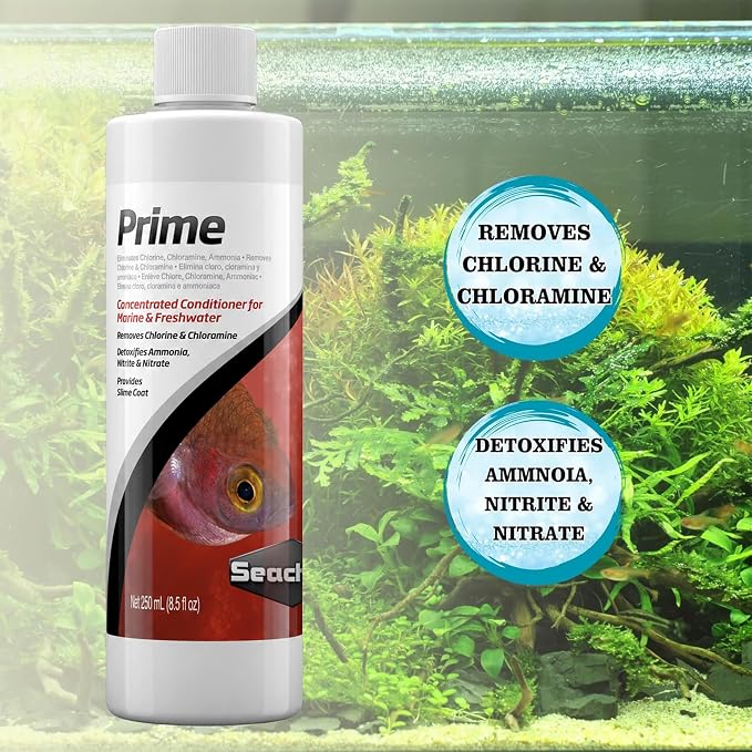 PRlME 250ml, STABlLlTY 250ml for Fresh and Marine Aquariums Including Microfiber Cleaning Cloth(STABlLlTY Fish Tank Stabilizer, PRlME Water Conditioner)