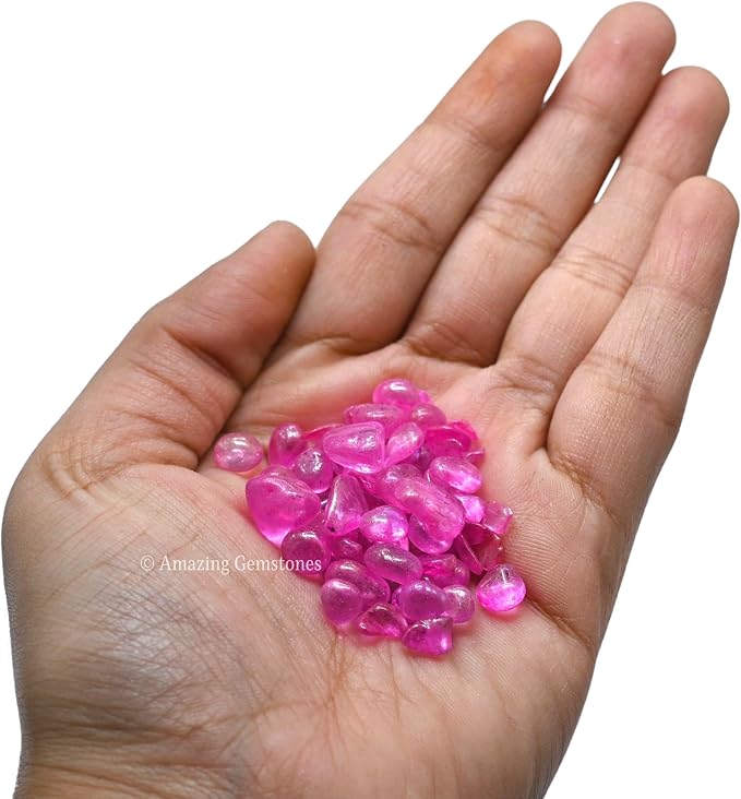 Amazing Gemstone Rose Aura Quartz Crystal Chips Aquarium Gravel Rocks - Aura Quartz Chips Bulk Fish Tank Gravel,Small Tumbled Stone Chips and Tiny Crystals for Decoration (Natural AAA Grade Gemstone)