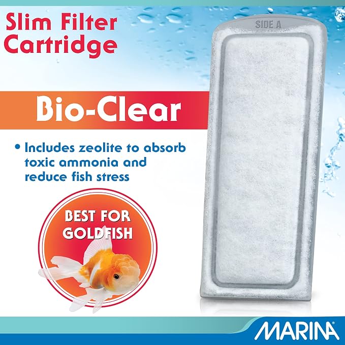 Marina Bio Clear Ceramic Replacement Cartridge for Slim Filters, 3 Pack – Optimal Filtration for a Healthy Aquarium,White | Optimal Filtration for a Healthy Aquarium